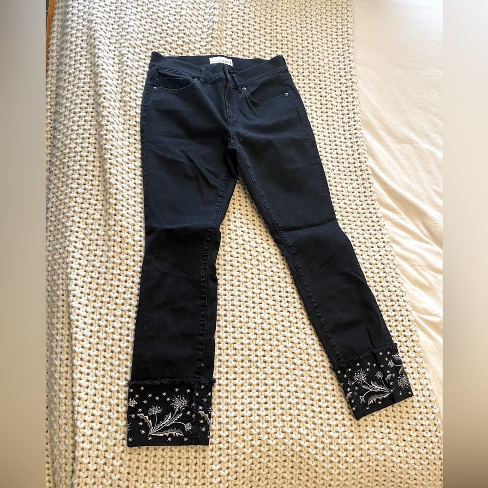 Loft Embroidered Jeans